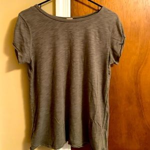 Grey-Green Basic We the Free T-Shirt